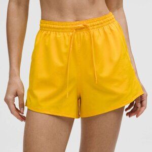 NWT Lululemon Pace Rival High-Rise Short 3" in Maize Yellow